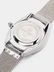 Серебряный женские наручные часы Naviforce NF5015 с календарём в подарочной упаковке
