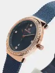 Синий женские наручные часы Naviforce NF5005 с календарём в подарочной упаковке