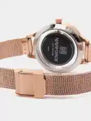 Золотой женские наручные часы Naviforce NF5014 с календарём в подарочной упаковке