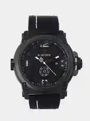 Черный мужские наручные часы Naviforce NF9099 с календарём, в подарочной упаковке