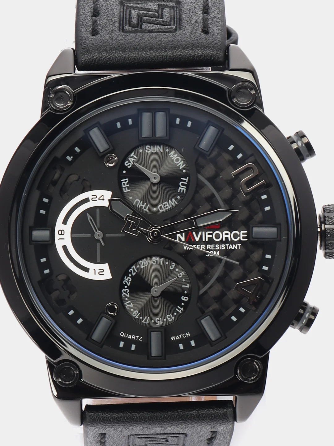 Серый мужские наручные часы Naviforce NF9068L с хронографом, в подарочной упаковке