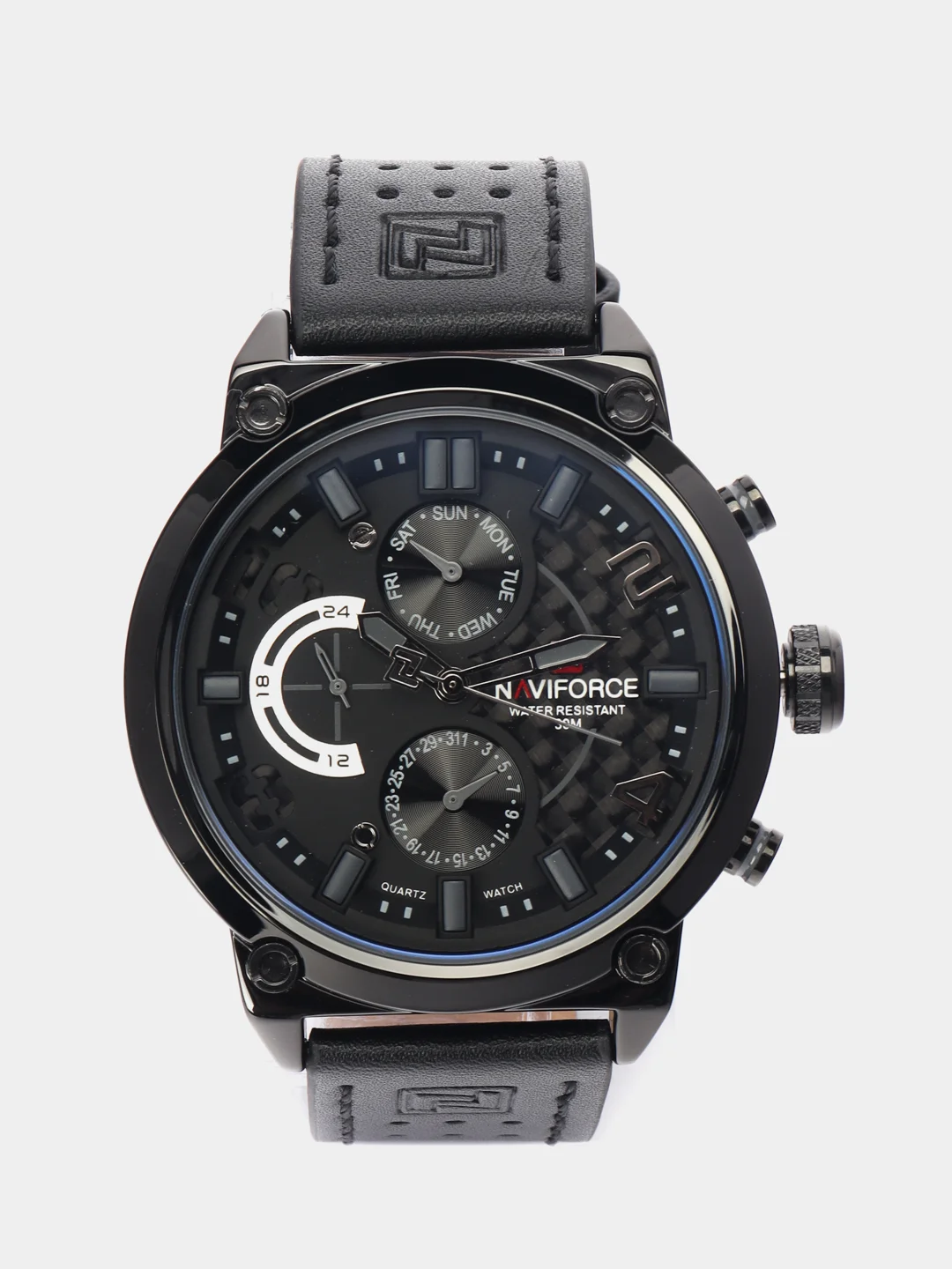 Серый мужские наручные часы Naviforce NF9068L с хронографом, в подарочной упаковке