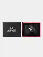 Белый мужские наручные часы Naviforce NF9068L с хронографом, в подарочной упаковке