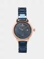 Синий женские наручные часы Naviforce NF5008 с календарём в подарочной упаковке