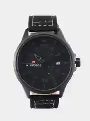 Серый мужские наручные часы Naviforce NF9074 с календарём, в подарочной упаковке