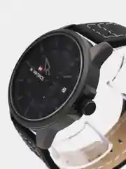 Серый мужские наручные часы Naviforce NF9074 с календарём, в подарочной упаковке