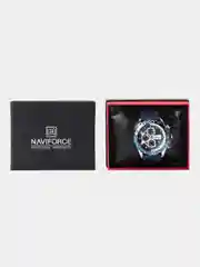 Синий мужские наручные часы Naviforce 8018T с хронографом, в подарочной упаковке