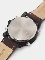 Шоколадный мужские наручные часы Naviforce NF9095 с хронографом, в подарочной упаковке