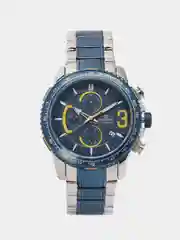 Синий мужские наручные часы Naviforce NF8017 с хронографом, в подарочной упаковке