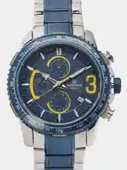 Синий мужские наручные часы Naviforce NF8017 с хронографом, в подарочной упаковке