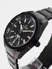 Черный мужские наручные часы Naviforce NF9038 с календарём, в подарочной упаковке