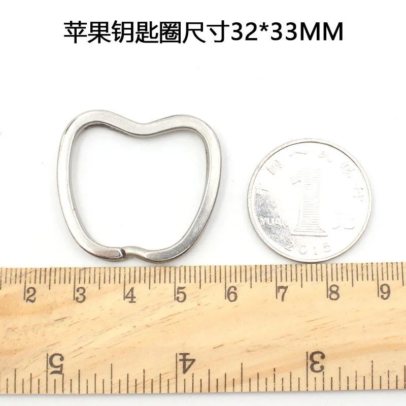 Серый меланж кольцо для брелока