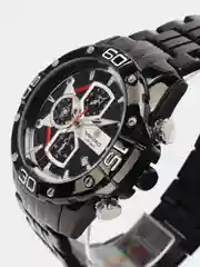 Черный мужские наручные часы Naviforce NF8018 с хронографом, в подарочной упаковке