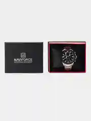 Угольный мужские наручные часы Naviforce NF9089S с хронографом, в подарочной упаковке