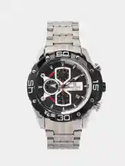 Серебряный мужские наручные часы Naviforce NF8018 с хронографом, в подарочной упаковке