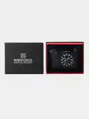 Черный мужские наручные часы Naviforce NF9089S с хронографом, в подарочной упаковке