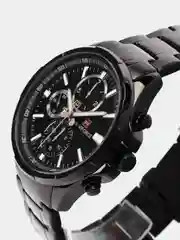 Черный мужские наручные часы Naviforce NF9089S с хронографом, в подарочной упаковке