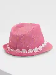 Вишнёвый шляпа для девочки на лето