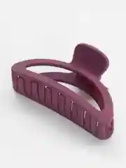 Бордовый заколка, краб, матовый, для волос, 9 см, каучуковое покрытие
