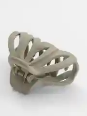 Зелёный хаки заколка-краб для волос, матовая, 8 см