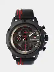 Красный мужские наручные часы Naviforce NF9110 с хронографом, в подарочной упаковке