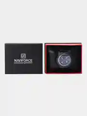 Красный мужские наручные часы Naviforce NF9110 с хронографом, в подарочной упаковке