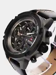 Белый мужские наручные часы Naviforce NF9110 с хронографом, в подарочной упаковке