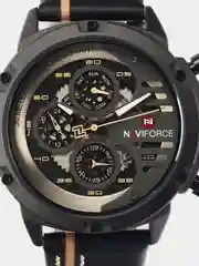 Белый мужские наручные часы Naviforce NF9110 с хронографом, в подарочной упаковке