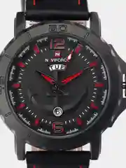 Угольный мужские наручные часы Naviforce NF9122 с календарём, в подарочной упаковке