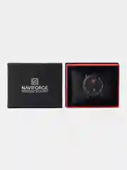 Угольный мужские наручные часы Naviforce NF9122 с календарём, в подарочной упаковке