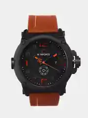 Карамельный мужские наручные часы Naviforce NF9099 с календарём, в подарочной упаковке