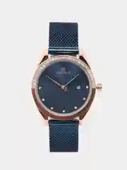 Темно-синий женские наручные часы Naviforce NF5015 с календарём в подарочной упаковке