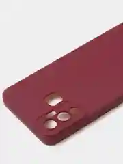 Бордовый чехол для Infinix Hot 12 Play матовый с дополнительной защитой камеры