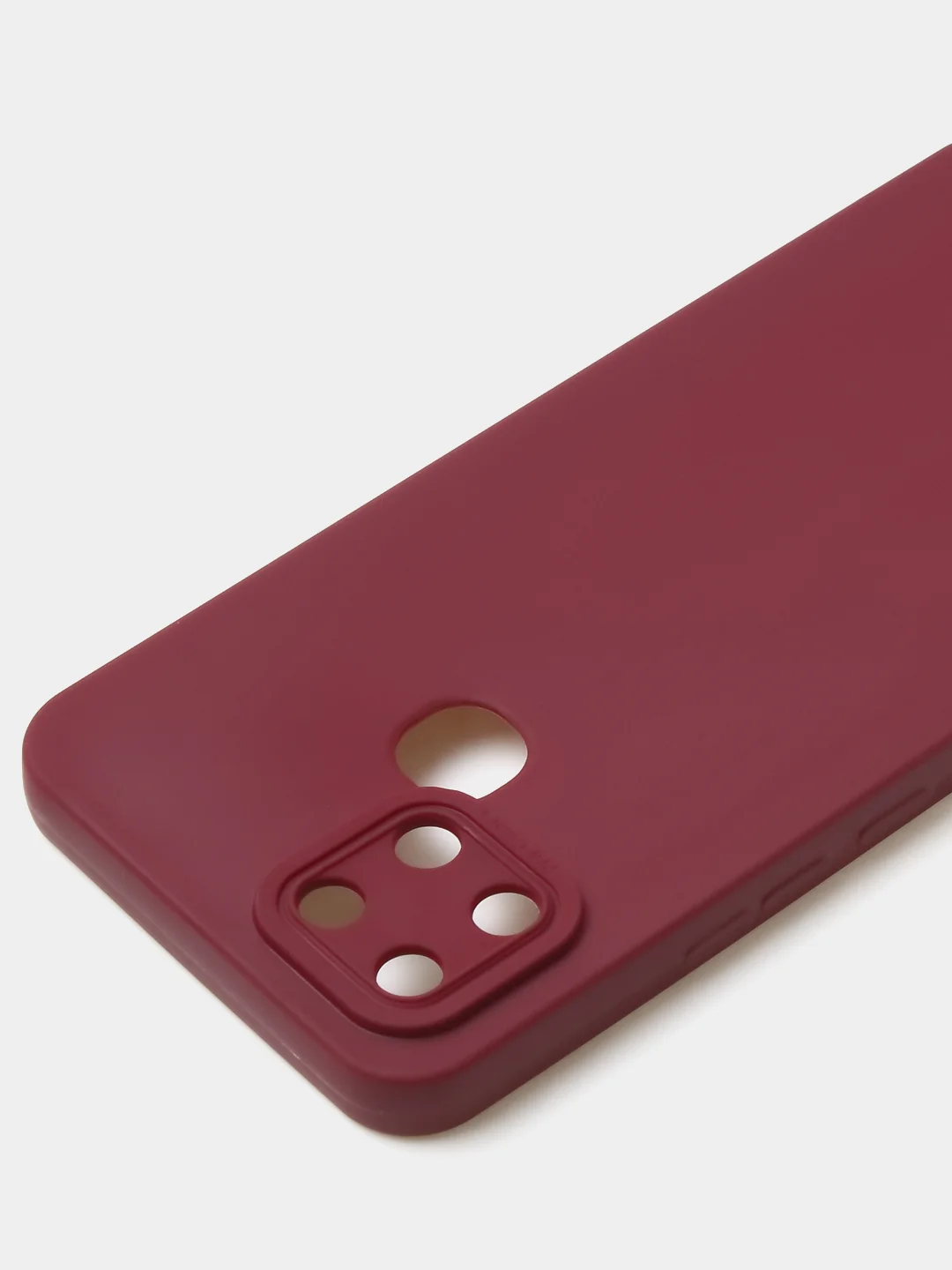 Бордовый чехол для Infinix Smart 6, матовый, с дополнительной защитой камеры