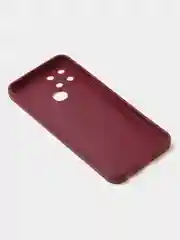 Бордовый чехол для Infinix Smart 6, матовый, с дополнительной защитой камеры