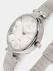 Серебряный женские наручные часы Naviforce NF5019 в подарочной упаковке