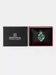 Зеленый женские наручные часы Naviforce NF5019 в подарочной упаковке