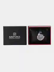 Синий женские наручные часы Naviforce NF5014 с календарём в подарочной упаковке