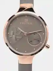 Серый женские наручные часы Naviforce NF5001 в подарочной упаковке