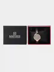 Серый женские наручные часы Naviforce NF5001 в подарочной упаковке