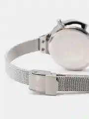 Серебряный женские наручные часы Naviforce NF5001S с календарём в подарочной упаковке