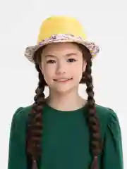 Желтый шляпа для девочек, на лето