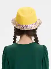 Желтый шляпа для девочек, на лето