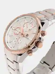 Золотой мужские наручные часы Naviforce NF9089S с хронографом, в подарочной упаковке