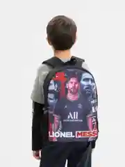 Черный рюкзак школьный "Lionel Messi"/Лионель Месси, для мальчика, для фанатов футбола