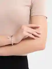 Розовый женский браслет с бабочкой и с застежкой тогл, разные цвета