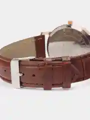 Коричневый мужские наручные часы KINGNUOS K-026, в подарочной упаковке