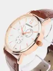 Бронзовый мужские наручные часы KINGNUOS K-023, в подарочной упаковке