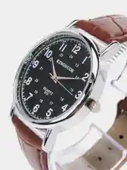 Коричневый мужские наручные часы KINGNUOS K-013, в подарочной упаковке