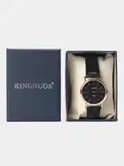 Черный мужские наручные часы KINGNUOS K-022, в подарочной упаковке